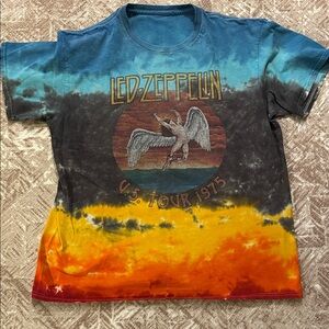Men’s Led Zeppelin tie dye t shirt size L